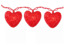 Red Heart Mini Valentine's Day Light Set