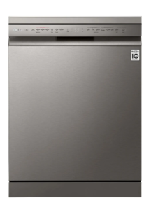 LG Dishwasher (DFB424FP, Silver, Silent Operation, Tough Stain Removal, Adjustable racks )