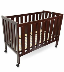 R for Rabbit Baby's Den Wooden Baby Crib - Brown
